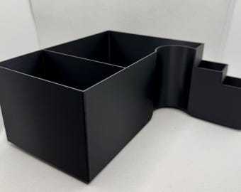 Storage box for the bathroom, practical extra shelf at the sink for vans, campers, caravans, and motorhomes with a bathroom