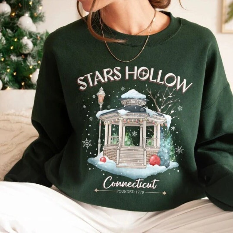 Gilmore Girls Shirt Stars Hollow Connecticut Christmas - Etsy