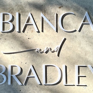 Letras 3D para bricolaje (tamaño XL)