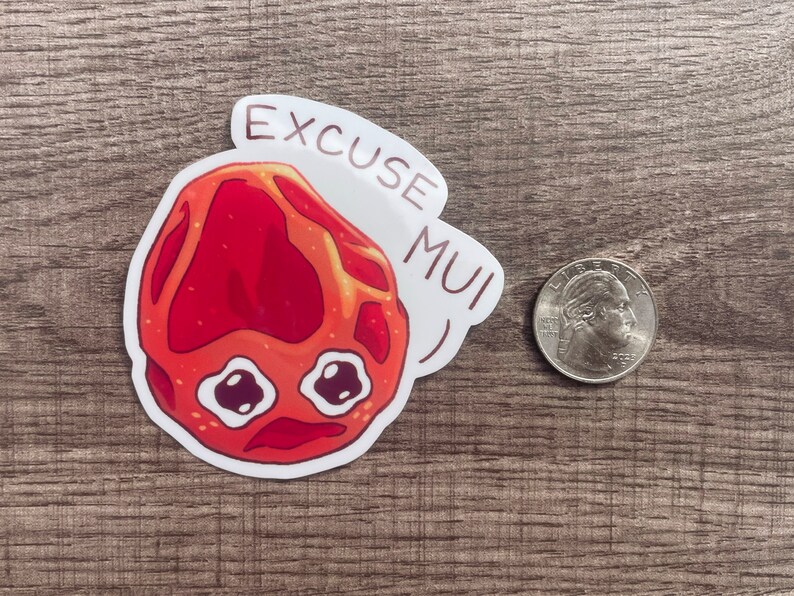 Excuse Mui Sticker | Li Hing Mui Vinyl Sticker - Etsy