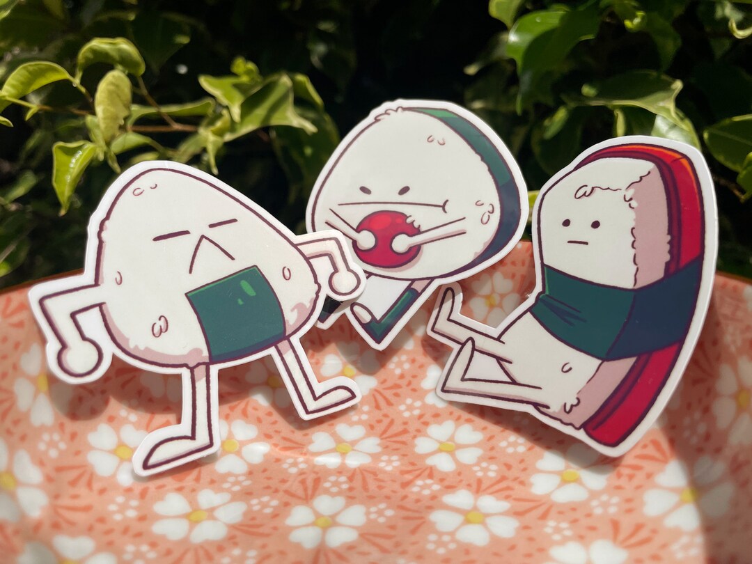 Musubi Guys Vinyl Sticker Pack - Etsy