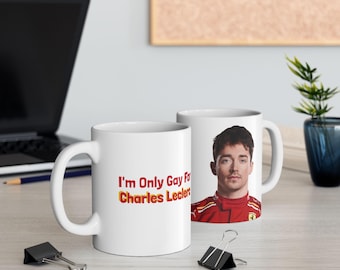 Funny Charles Leclerc Ferrari F1 Mug - Formula 1 Fan Humor