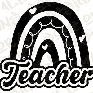 Teacher Rainbow PNG