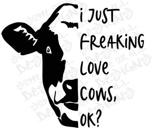 Freaking Love Cows PNG