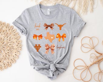 Hook'em UT Austin/ College TShirt/ Longhorns