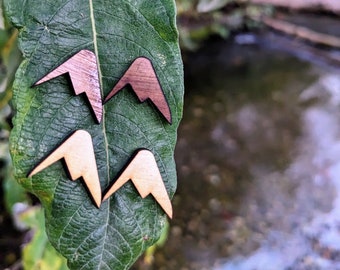 Mountain Top Stud Earrings