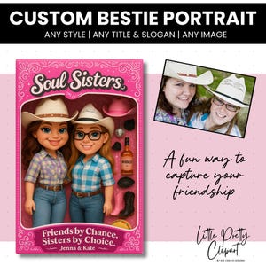 Custom Bestie Doll Portrait JPG | Custom Character | Custom Character | Doll Portrait Gift | Personalized Gift