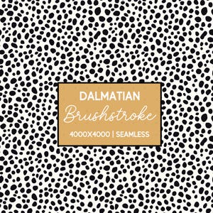 Dalmatian Brushstroke Seamless Pattern Design PNG | Brushstroke Paper | Sublimation Designs | Brush Stroke PNG