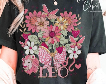 Leo Zodiac Design PNG | Zodiac Sign | Astrology Gift | Leo Birthday | Zodiac Gift for Her