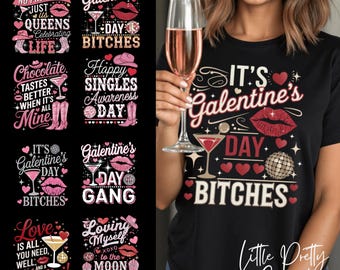 Diseños para el día de Galentines / Anti día de San Valentín / Noche de chicas / Día de San Valentín