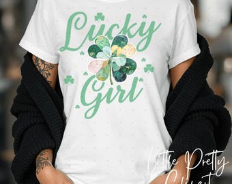 Lucky Girl Clover St. Patrick's Day, png | St. Paddy's Day | Saint Patrick's Day | Klaver, png