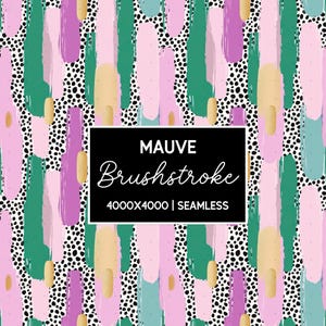 Mauve Brushstroke Seamless Pattern Design PNG | Brushstroke Paper | Sublimation Designs | Brush Stroke PNG
