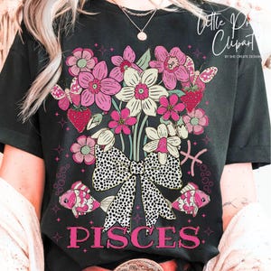Pisces Zodiac Design PNG | Zodiac Sign | Astrology Gift | Pisces Birthday | Zodiac Gift for Her