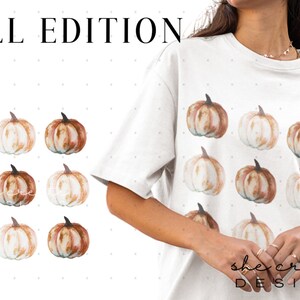 Watercolor Pumpkin Fall Clipart Design | Autumn Clipart Design | Pumpkin Clipart