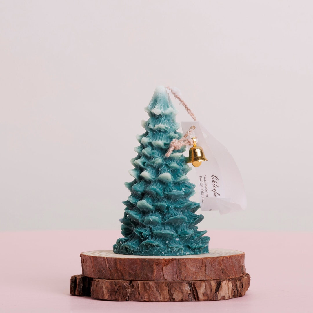 Handmade Christmas Tree Candle Gift Christmas Scented Candle Etsy