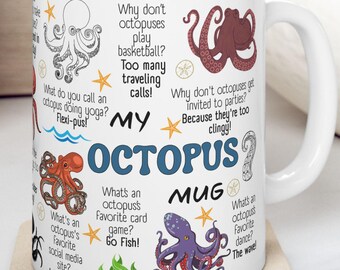 Octopus Jokes Mug | Funny Marine Animal Pun Cup