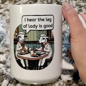 Vegan Funny Ironic Mug, Vegetarian Funny Mug, Gift For Vegetarian, Ironic Lamb Mug, Vegan Mug, Lamb Mug