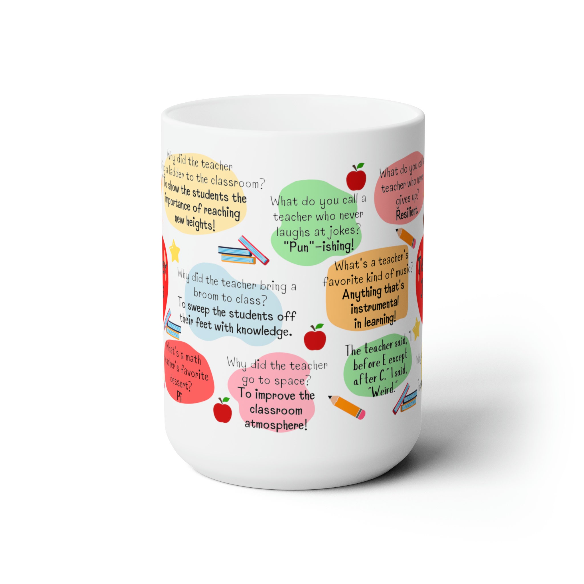 Teacher Jokes Funny School Humor Ceramic Mug Available in 11oz or 15oz -  Etsy, image size:2048x2048
