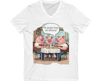 Funny Vegan Pig T-Shirt With Pun