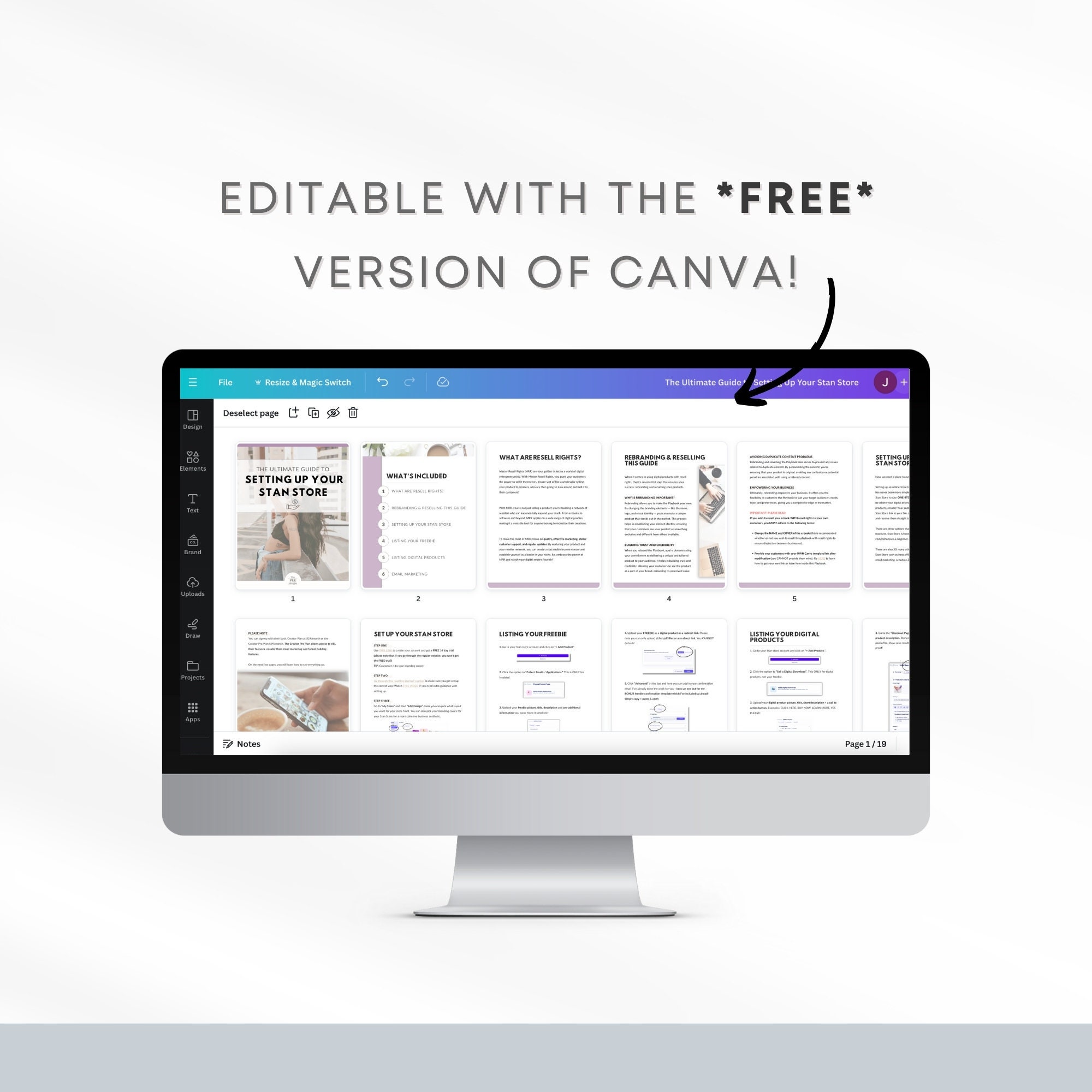 Stan Store Ebook Example Starting Your Stan Store Guide | Master Resell Rights | MRR | DFY ...