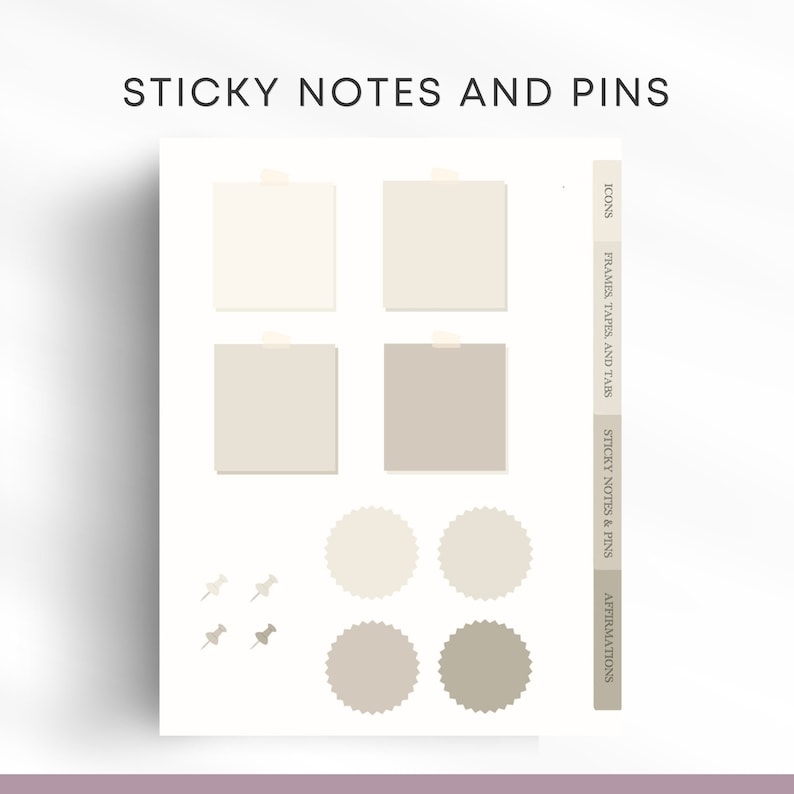 PLR Digital Planner Stickers | Goodnotes Sticker Book + Editable Canva Template | Resellable Digital Planner Stickers | Private Label Rights image 5