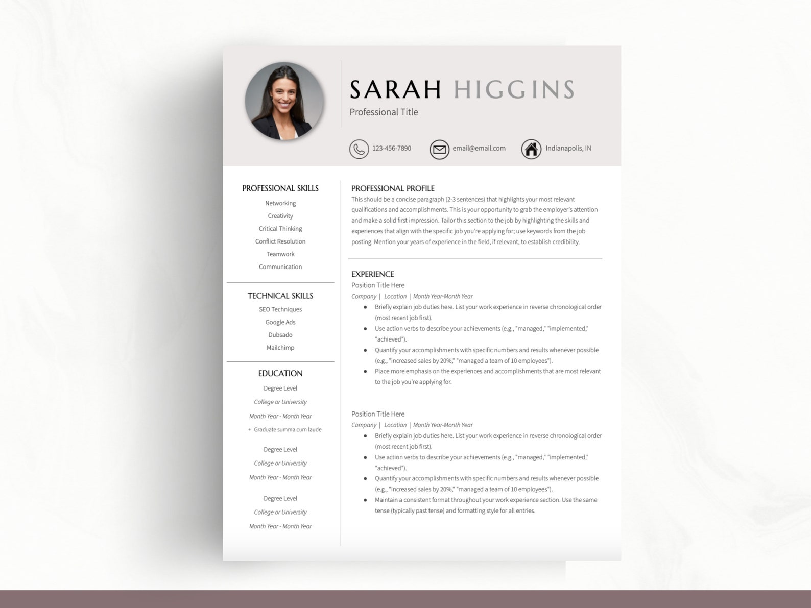 PLR Resume Templates | Resell Digital Product | Private Label Rights ...
