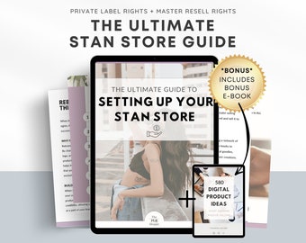 Starting Your Stan Store Guide | Master Resell Rights | MRR | DFY Digital Marketing Product | Canva eBook | Private Label Rights | PLR