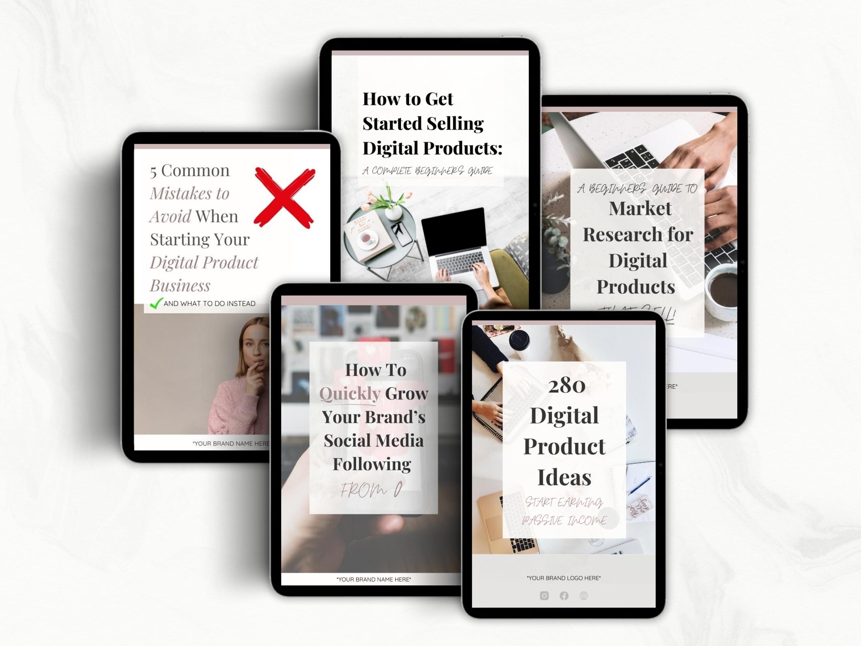 PLR Digital Products Bundle | Done for You PLR Ebook Bundle | Canva ...