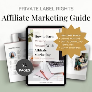 Done For You PLR eBook Affiliate Marketing Guide | eBook Canva Template | Private Label Rights