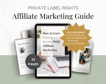 Done For You PLR eBook Affiliate Marketing Guide | eBook Canva Template | Private Label Rights