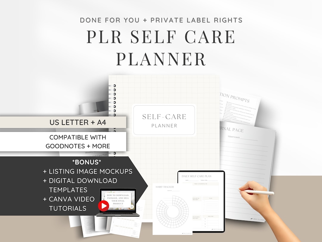 PLR Planner Digital Product | Done for You Canva Template | Earn ...