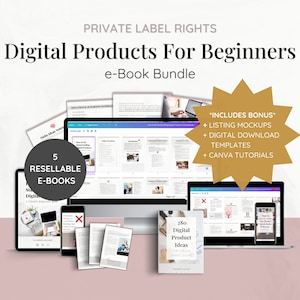 PLR Digital Products Bundle | Done For You PLR eBook Bundle | Canva Templates | Private Label Rights | DFY | Earn Passive Income