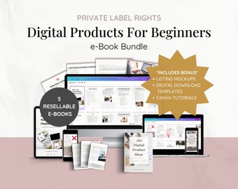 Paquete de productos digitales PLR / Paquete de libros electrónicos PLR hecho para usted / Plantillas Canva / Derechos de etiqueta privada / DFY / Obtenga ingresos pasivos