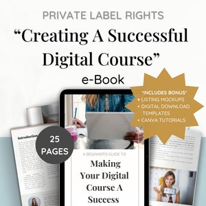 Done For You PLR eBook For Digital Course Creation | Editable Canva Template | Private Label Rights | For Course Creators