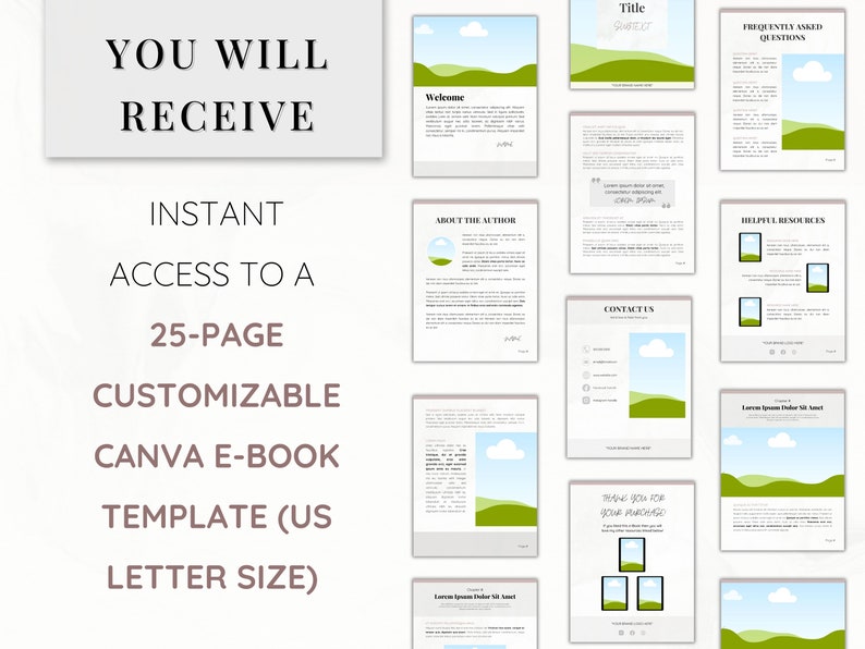 PLR Canva eBook Template | eBook Template For Resell | Earn Passive Income | Resellable eBook Template | Done For You Digital Product | PLR image 2