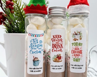 Bomboniere personalizzate con cioccolata calda natalizia • Bomboniere con cioccolata calda natalizia • Bomboniere personalizzate con cioccolata calda • Regali di Natale per bambini