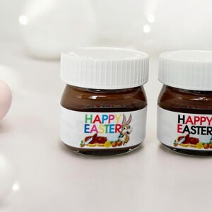 Personalized Easter Basket Filler • Easter Chocolate Nutella • Easter Treats • Easter Party Favors • Easter Class Party Favors • Easter
