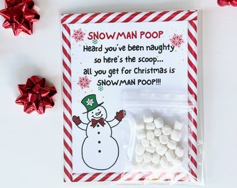 Personalized Funny Stocking Stuffer • Funny Christmas Gift • Snowman Poop • White Elephant Gift • Gag Gift • Coworker Gift •  Box Filler