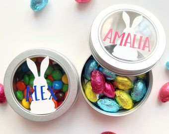 Rellenos para canastas de Pascua para niños • Relleno para canastas de Pascua para niños • Delicias de Pascua personalizadas • Chocolate de Pascua • Dulces de Pascua • Caja con nombre para niños