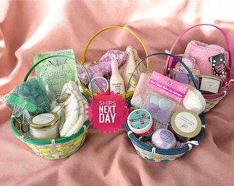 Geschenkkorb zum Muttertag • Vorgefüllter Korb für Mama • Mutter Geschenk • College Mädchen Geburtstagsgeschenk • Selbstpflege Korb Geschenk • Geschenkkorb für Mama