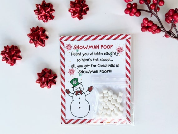 Personalized Funny Stocking Stuffer • Funny Christmas Gift • Snowman Poop • White Elephant Gift • Gag Gift • Coworker Gift •  Box Filler