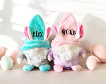 Peluche de Pascua personalizado • Gnomo de Pascua personalizado • Rellenos para cestas de Pascua • Regalos de Pascua para bebés • Regalo de Pascua para niños • Regalo de Pascua para niñas y niños
