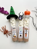Personalized Halloween Hot Chocolate Favors • Spooky Hot Cocoa Halloween Treats • Ideal for Trick-or-Treaters and Halloween Gift Baskets
