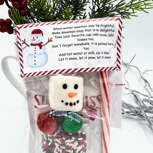 Personalized Christmas Hot Chocolate Favors • Christmas Hot Chocolate Favors • Custom Hot Cocoa Favors • Stocking Stuffers for Kids Gifts