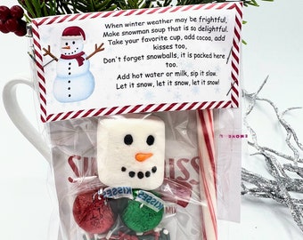 Recuerdos de chocolate caliente navideños personalizados • Recuerdos de chocolate caliente navideño • Recuerdos de chocolate caliente personalizados • Regalos para rellenar medias navideñas para niños