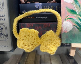 Estrellas colgantes de crochet