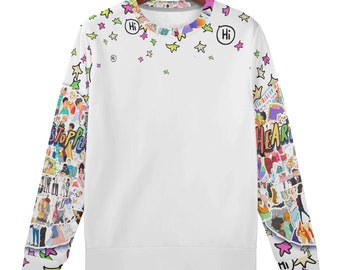 Heartstopper Women's All Over Print Sweatshirt | Heartstopper Leaves Sweatshirt, Nick Nelson, Charlie Spring, LGBTQ Sweatshirt