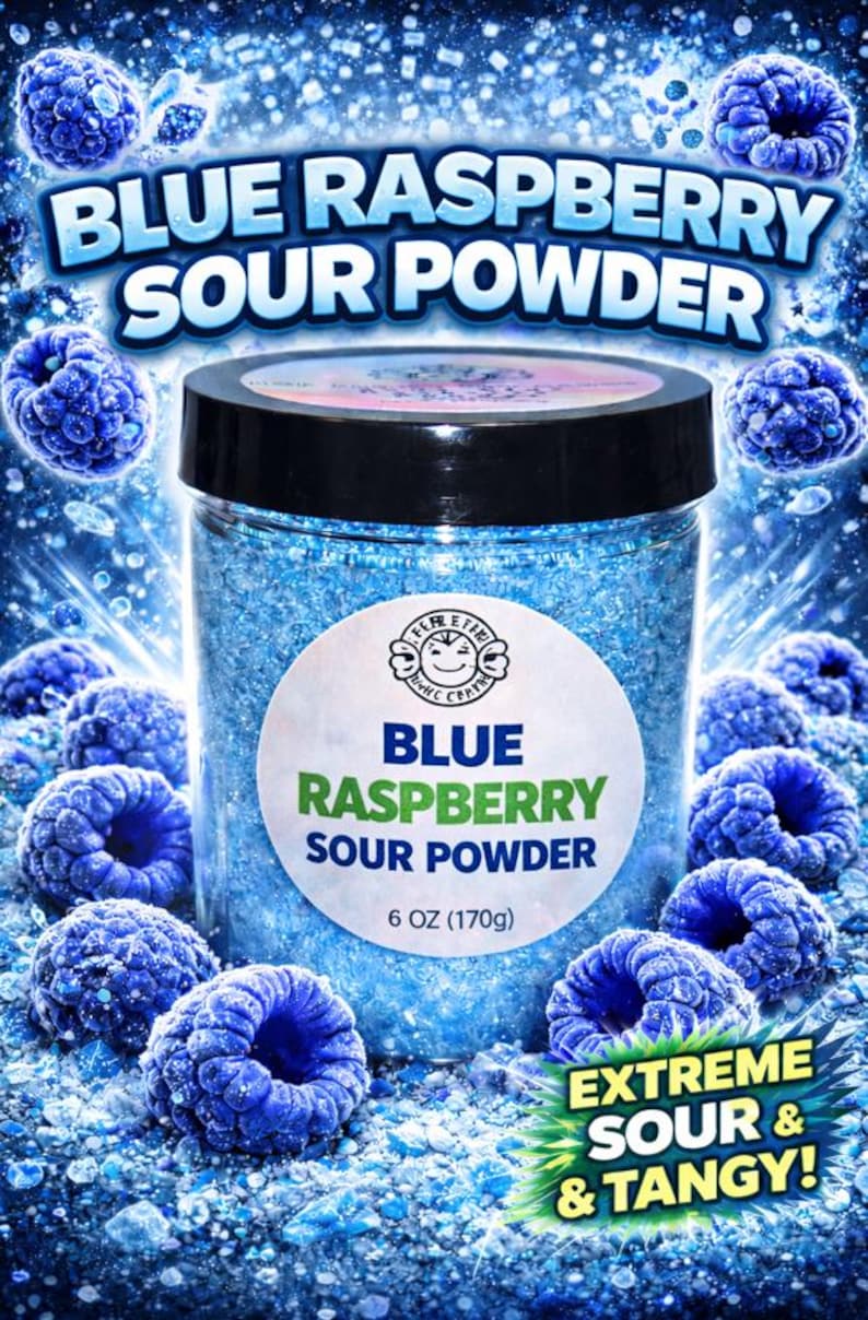 Standard Issue Sour Raspberry Sour Blue Raspberry Powder - Etsy
