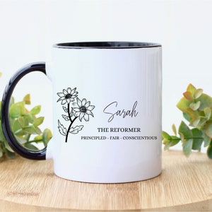 Personalized Enneagram Type Coffee Mug, Enneagram Gifts, Personality Type Gifts, Custom Gift for Enneagram Lover, Enneagram Traits Mug