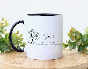 Personalized Enneagram Type Coffee Mug, Enneagram Gifts, Personality Type Gifts, Custom Gift for Enneagram Lover, Enneagram Traits Mug